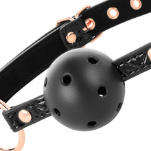 Charger l'image dans la galerie, BEGME BLACK EDITION BALL GAG CUIR VEGAN