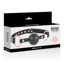 Charger l'image dans la galerie, BEGME BLACK EDITION BALL GAG CUIR VEGAN