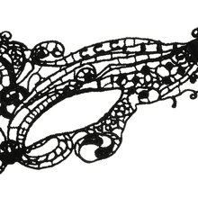 Charger l'image dans la galerie, Coquette Chic Désir Dentelle Masque Noir